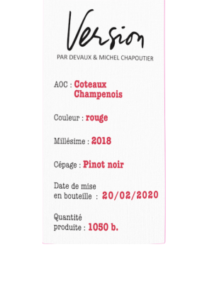 Coteaux Champenois rouge Version